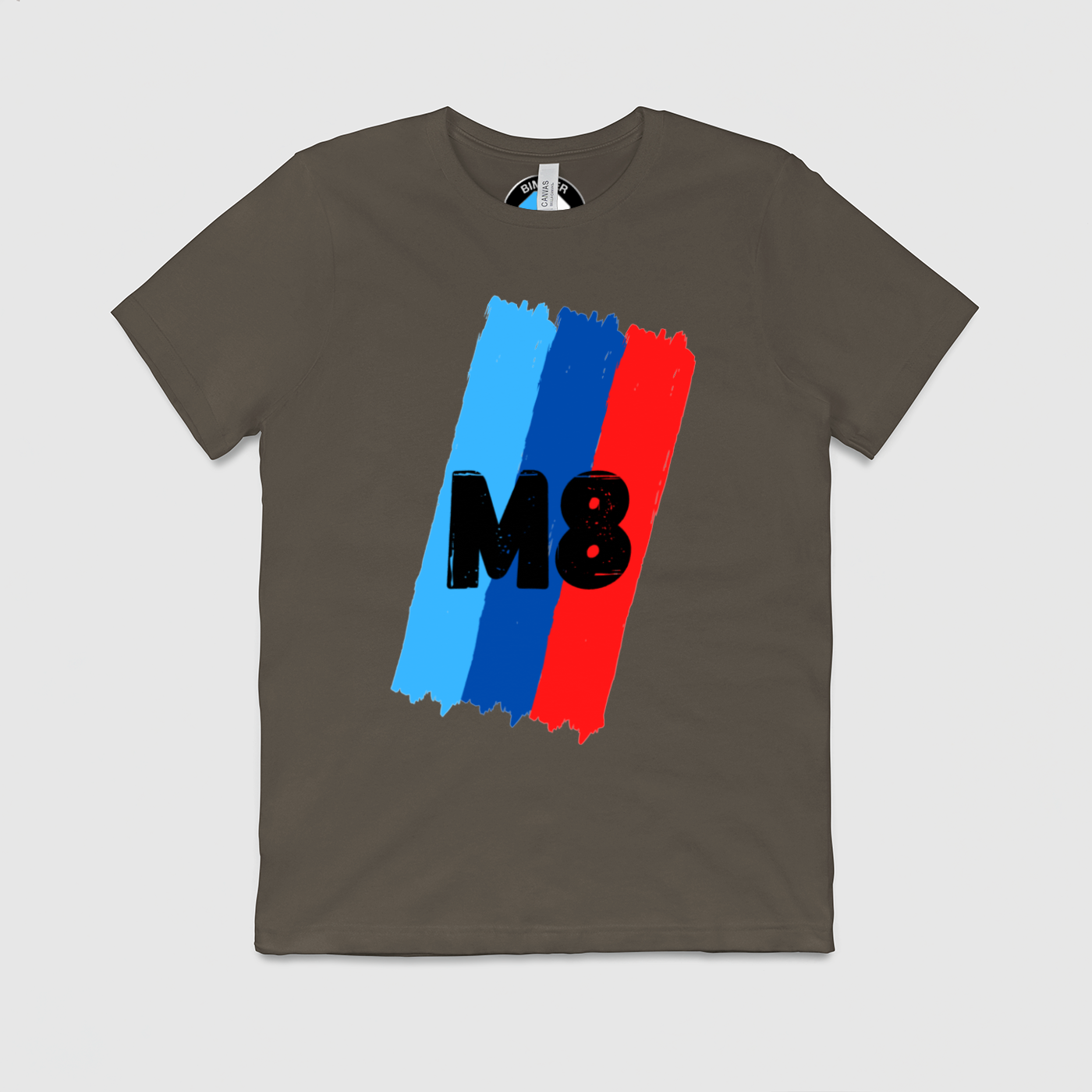 M8 M Stripes Mens Crew Tee