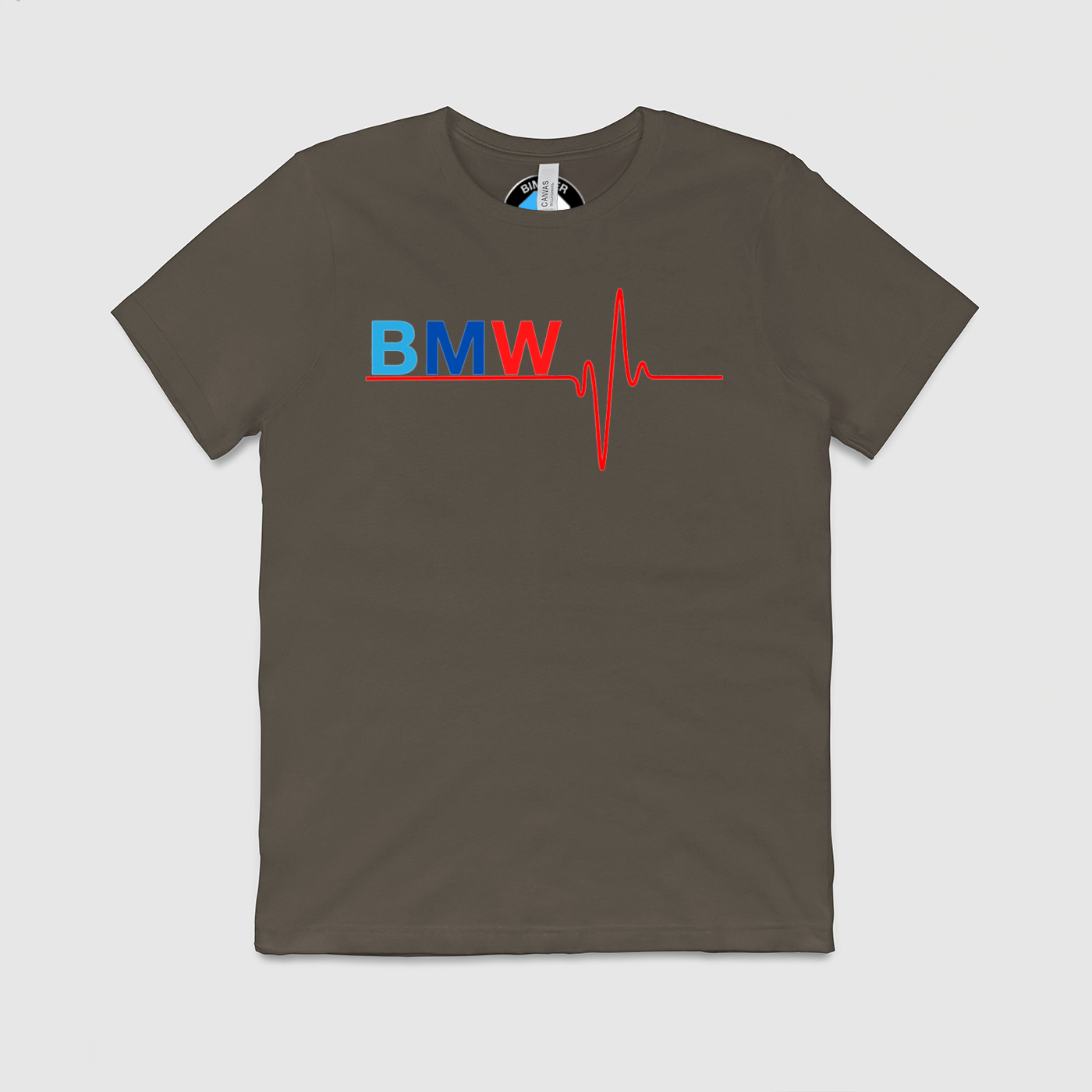 BMW M Colors Heart Beat Mens Crew Tee