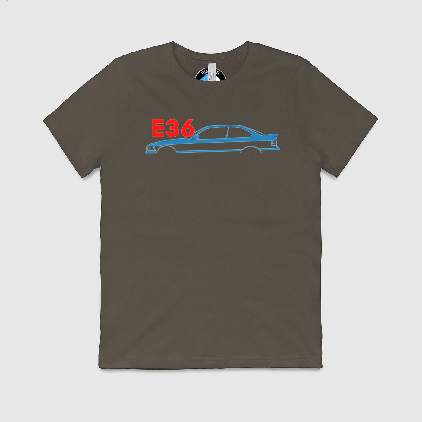 e36 Side Outline Mens Crew Tee