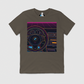 e46 Colorful Cabin Outline Mens Crew Tee