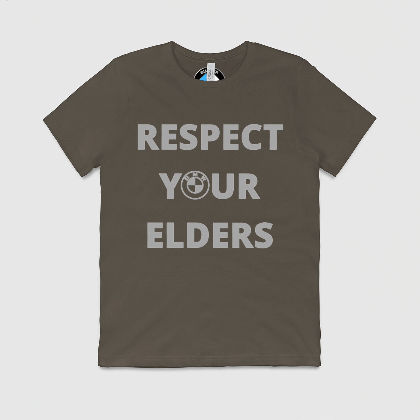 Respect Your Elders Plain Mens Crew Tee