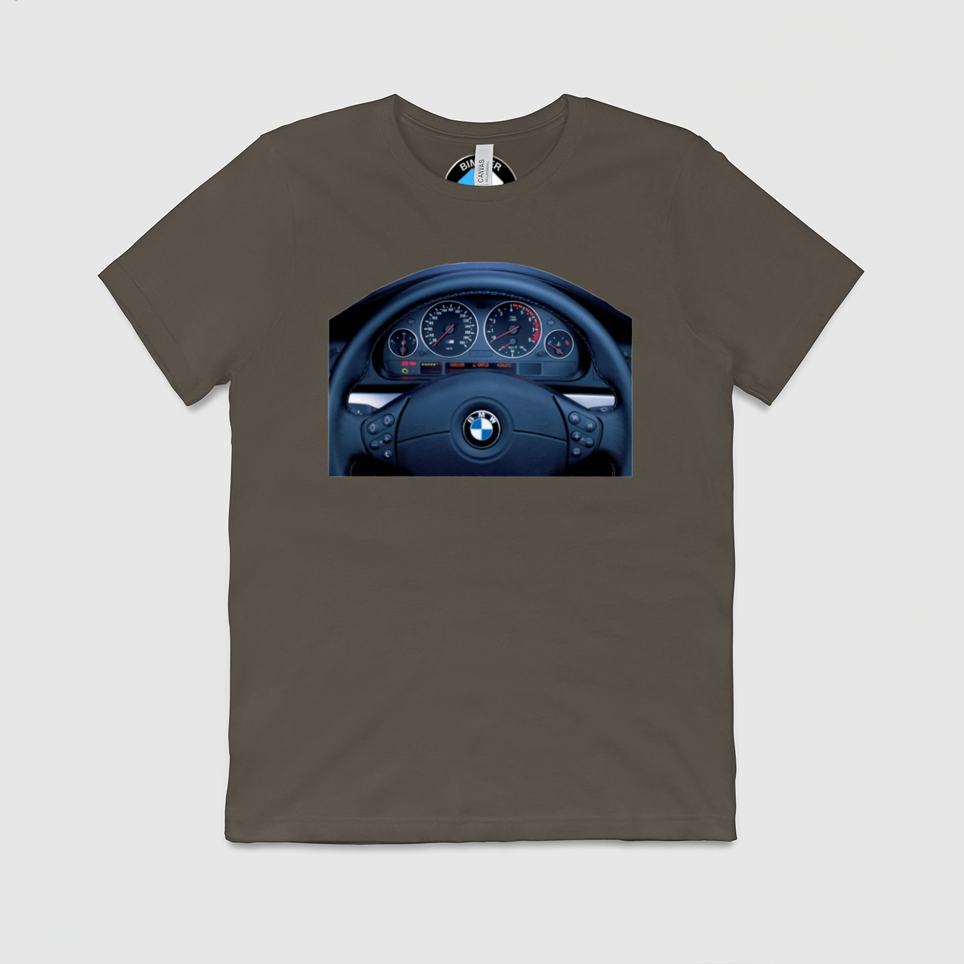 e39 Dashboard Mens Crew Tee, Bella + Canvas