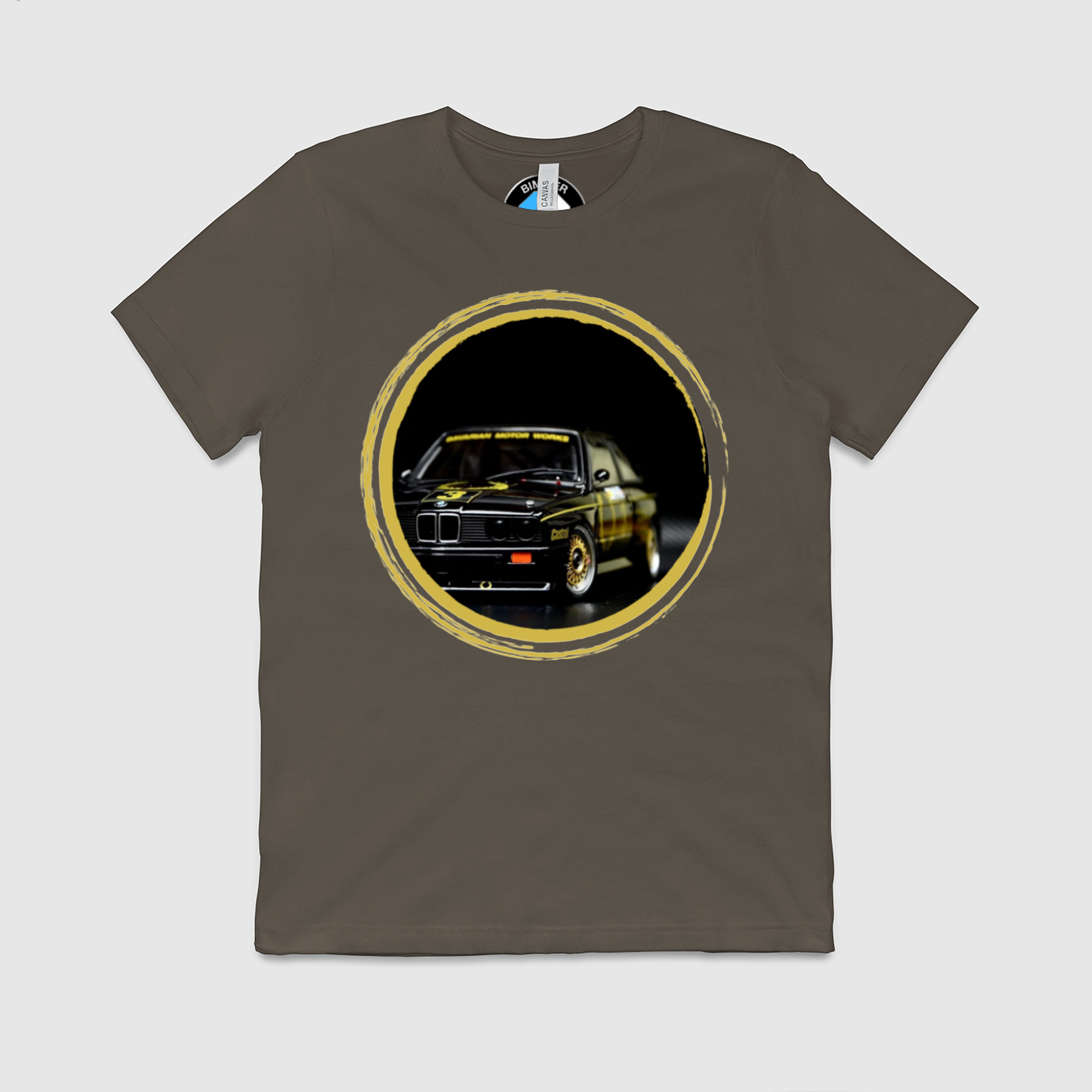 e30 Bavarian Yellow Circle Mens Crew Tee