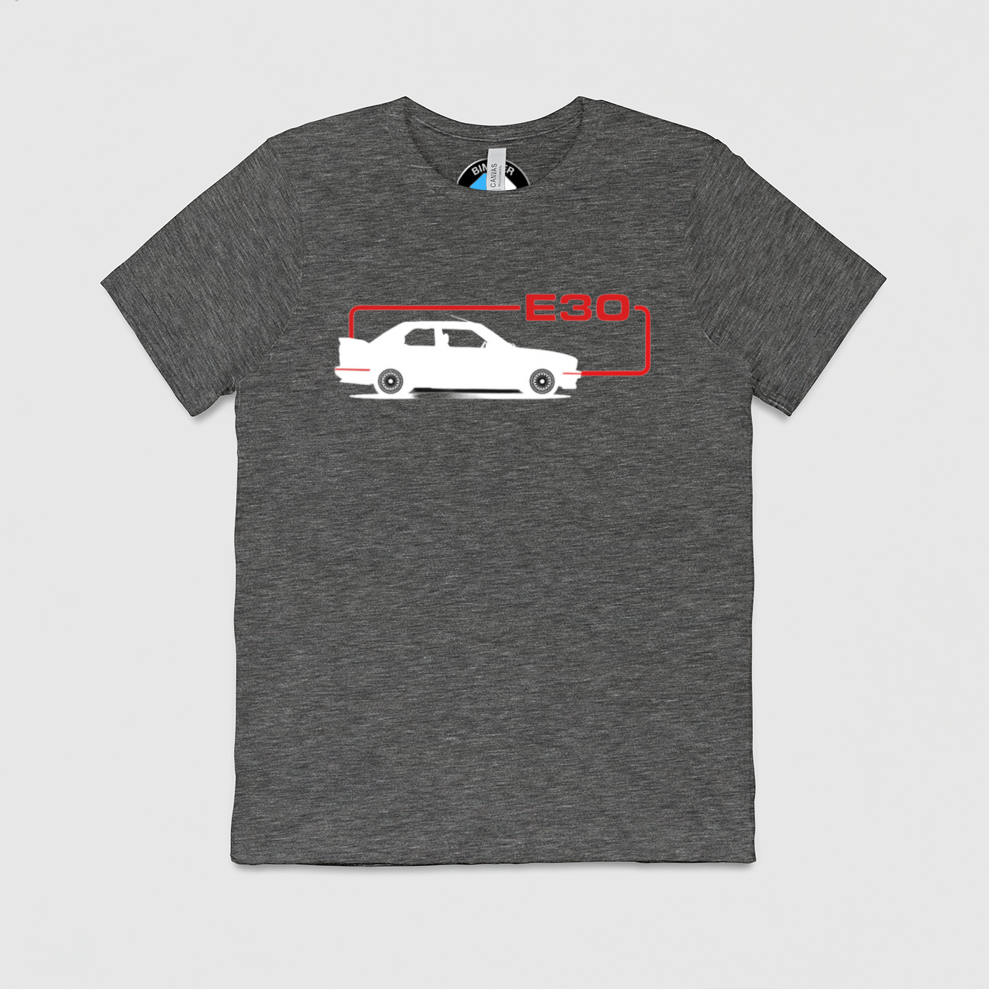 e30 Side Outline Mens Crew Tee