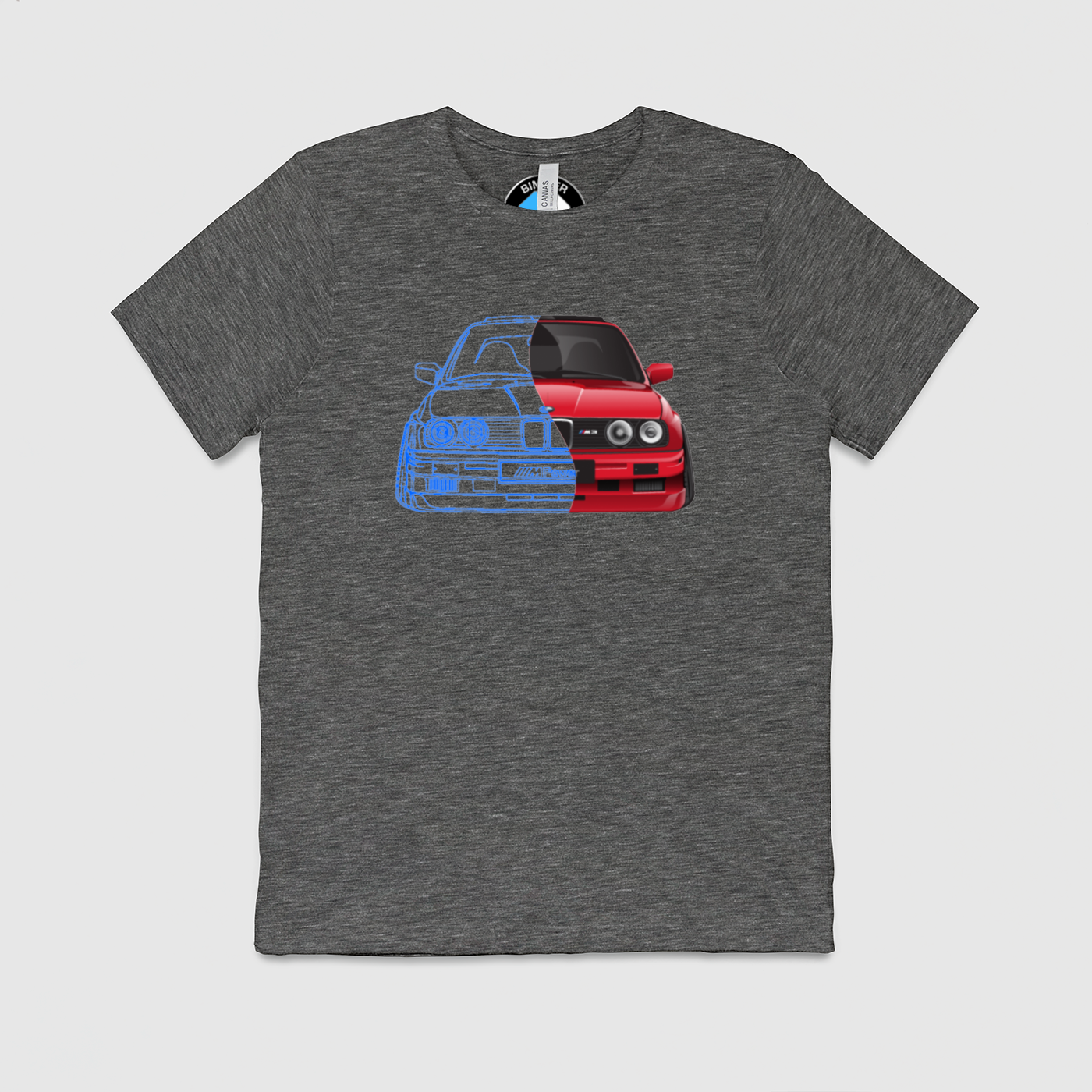 e30 Half Blueprint Mens Crew Tee