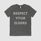 Respect Your Elders Plain Mens Crew Tee