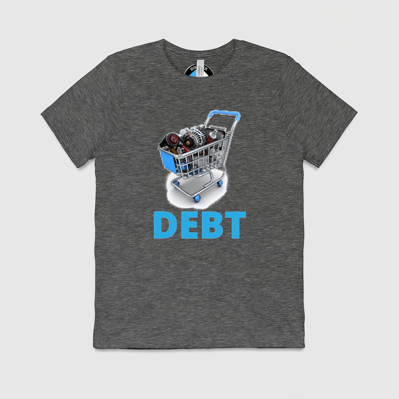 Debt Shopping Cart Mens Crew Tee