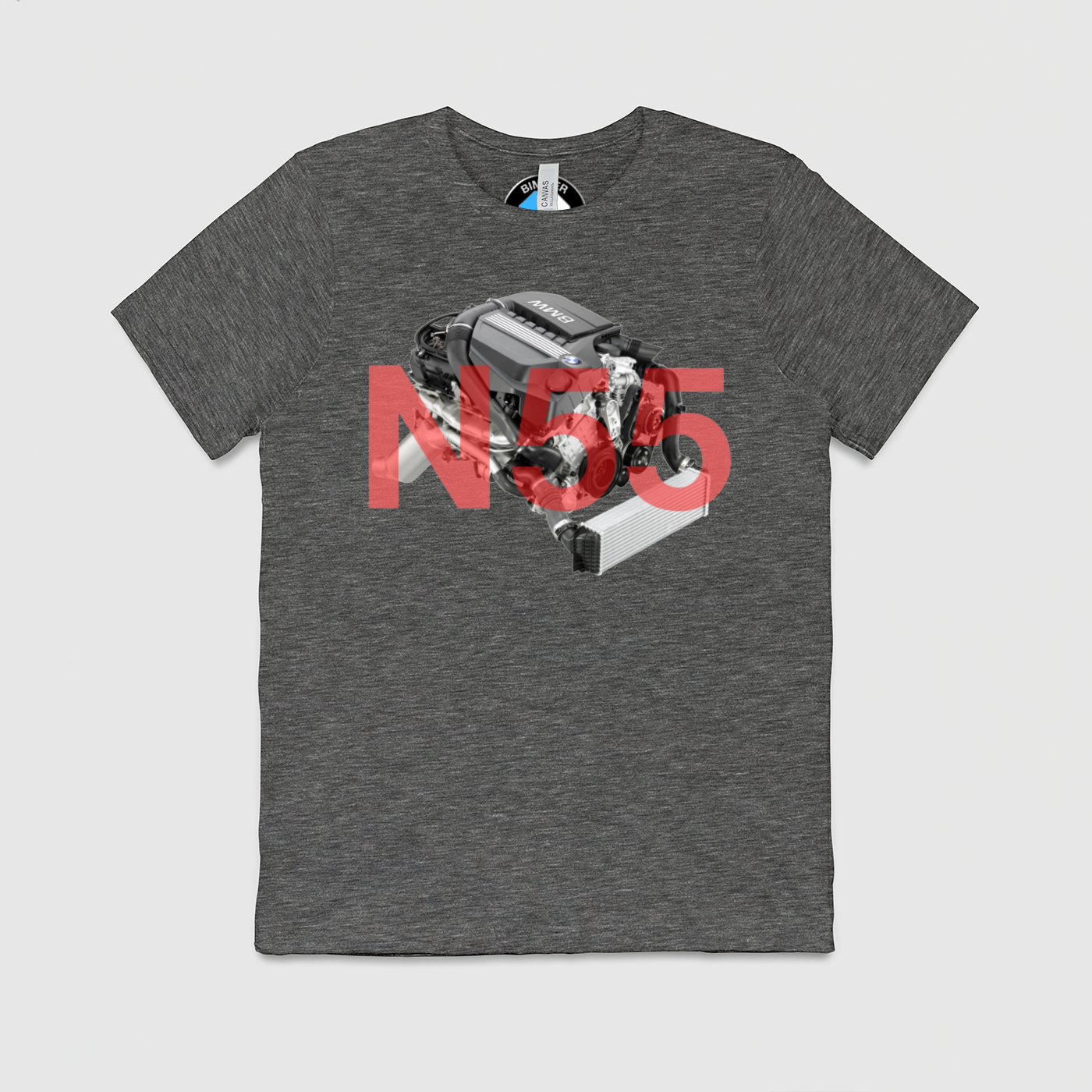 N55 with Text Mens Crew Tee