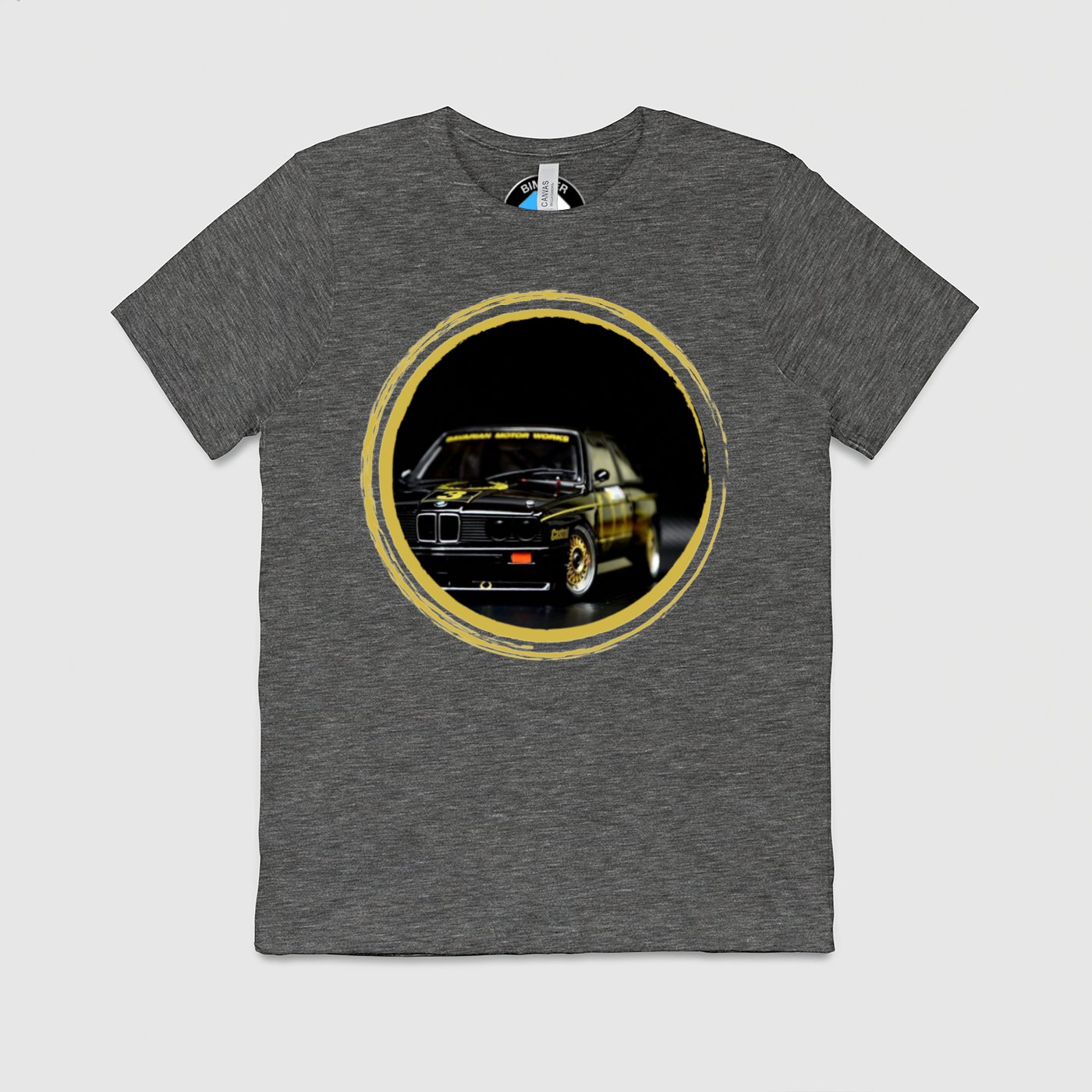 e30 Bavarian Yellow Circle Mens Crew Tee