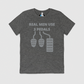 Real Men 3 Pedals Mens Crew Tee