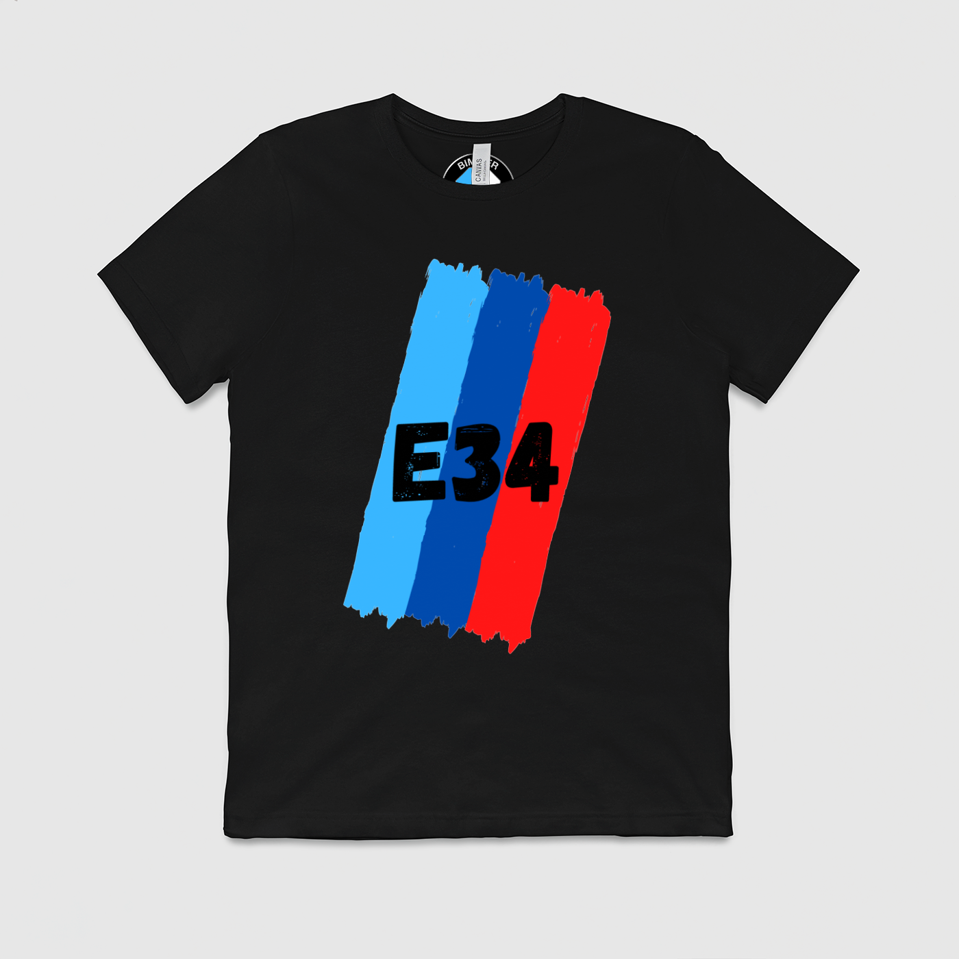 E34 M Stripes Mens Crew Tee