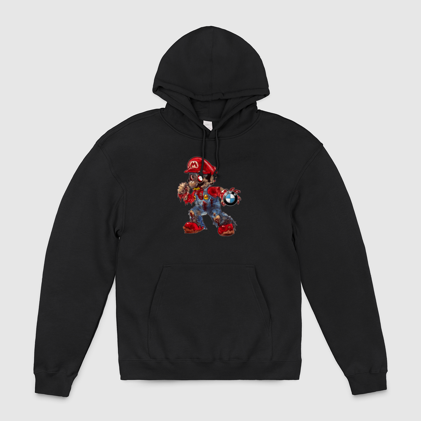 BMW Beat Up Mario Fighting Unisex Pullover Hoodie