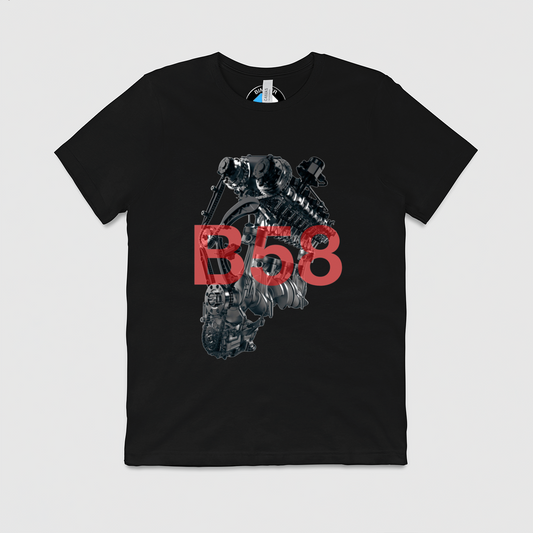 B58 Internals with Text Mens Crew Tee