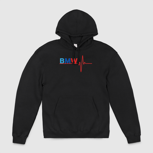 BMW M Colors Heart Beat Unisex Pullover Hoodie