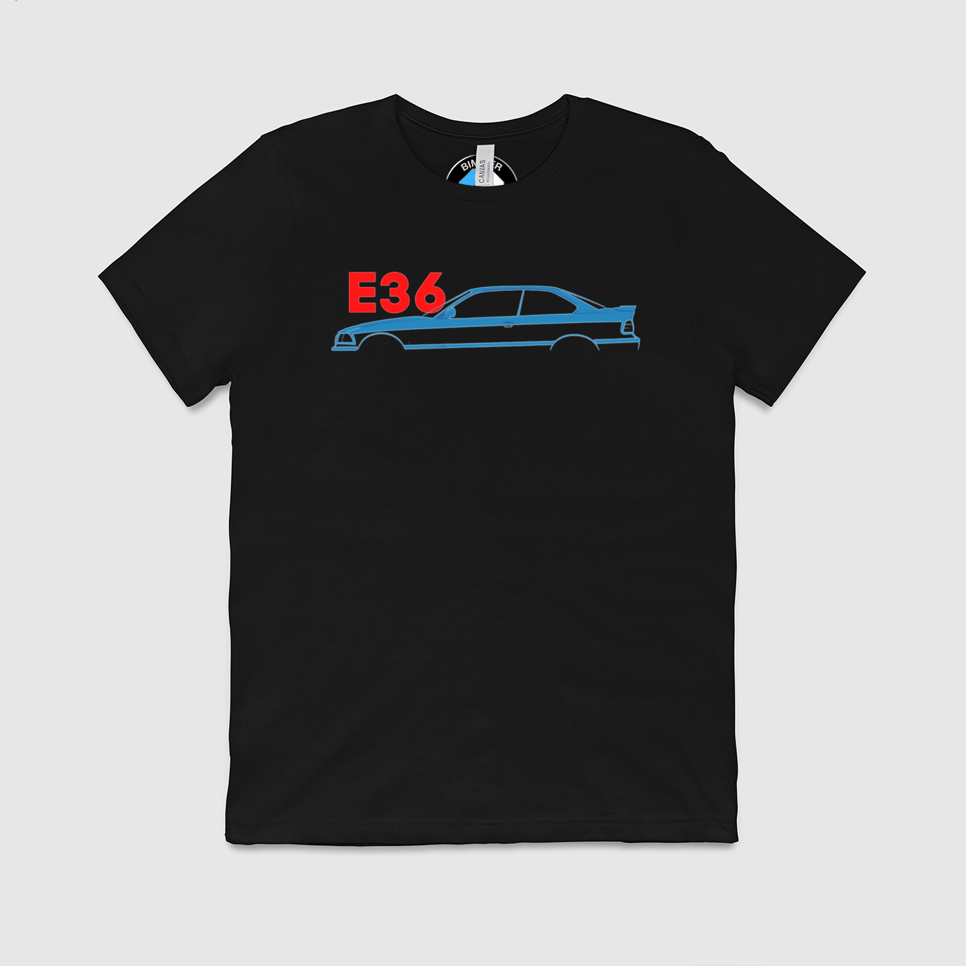 e36 Side Outline Mens Crew Tee