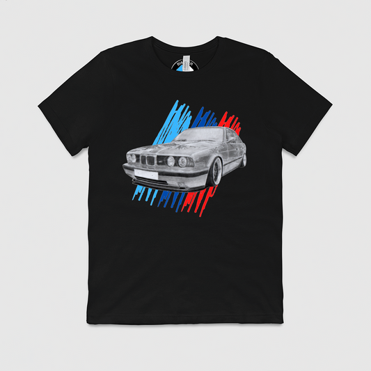 e34 Drawing M Stripes Mens Crew Tee