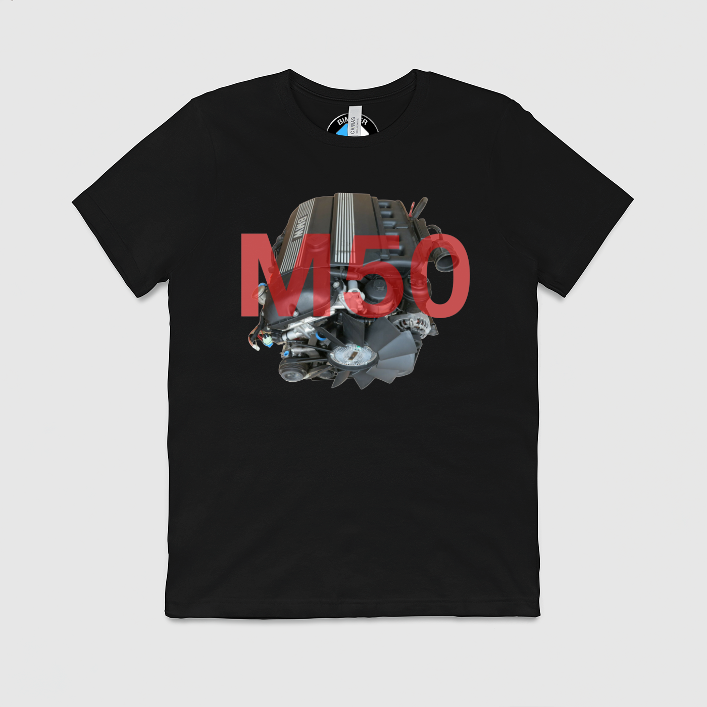 M50 with Text Mens Crew Tee