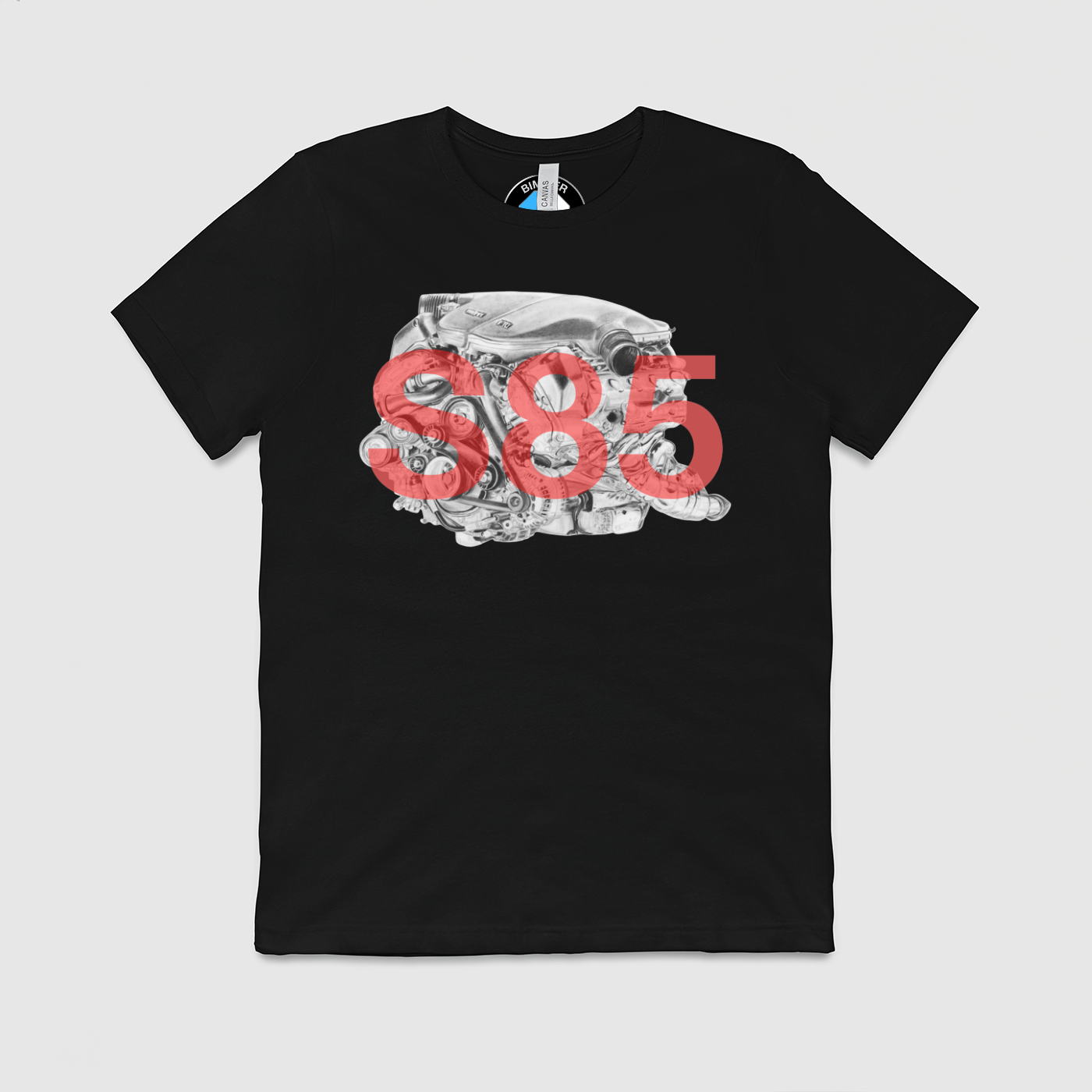 S85 Drawing with Text Mens Crew Tee