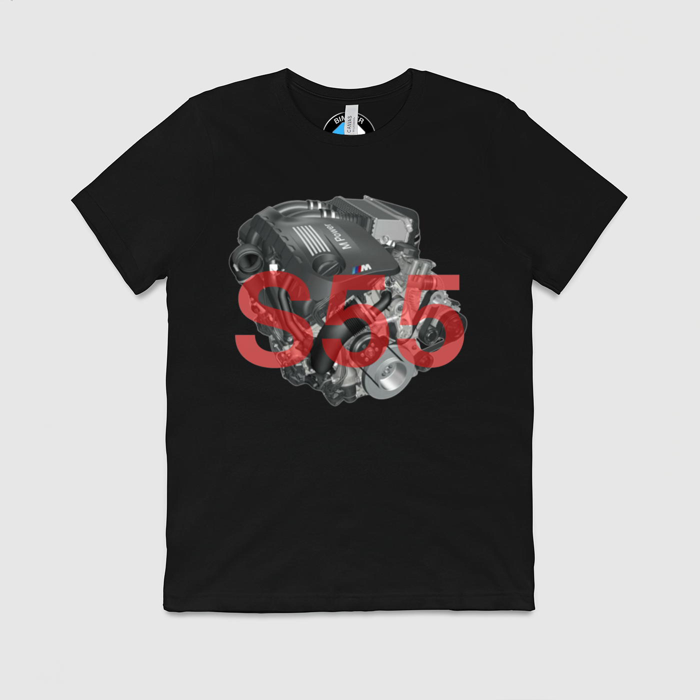 S55 with Text Mens Crew Tee