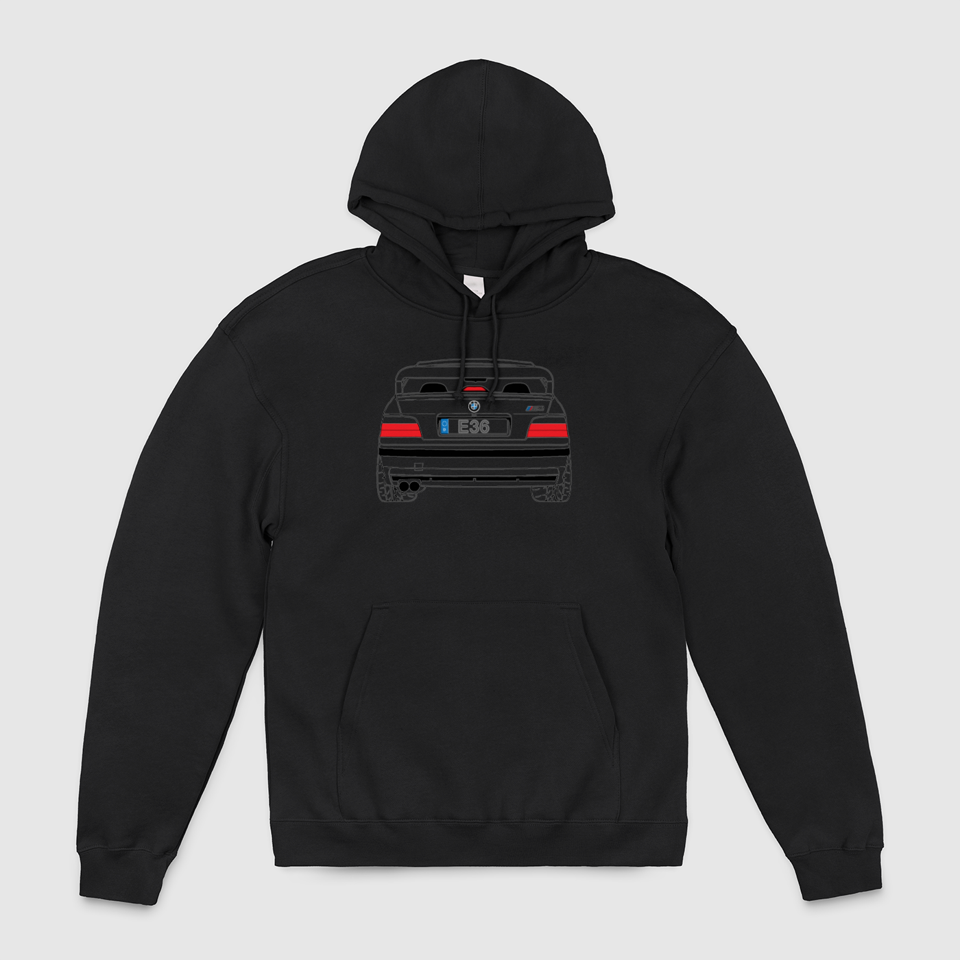 e36 Rear Outline Unisex Pullover Hoodie