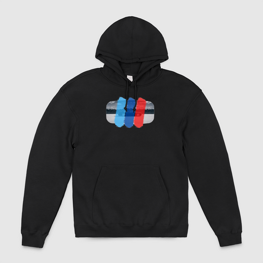 e34 Side View M Stripes Unisex Pullover Hoodie