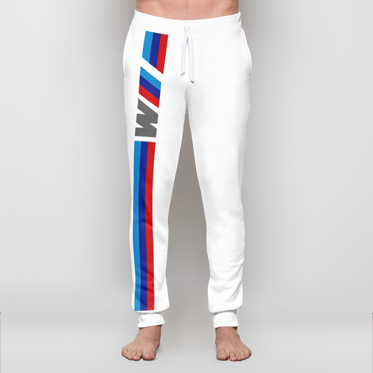 M Striped Sweatpants WHITE Mens Jogger
