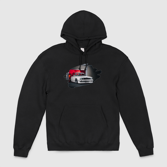 e30 Red Garage Unisex Pullover Hoodie