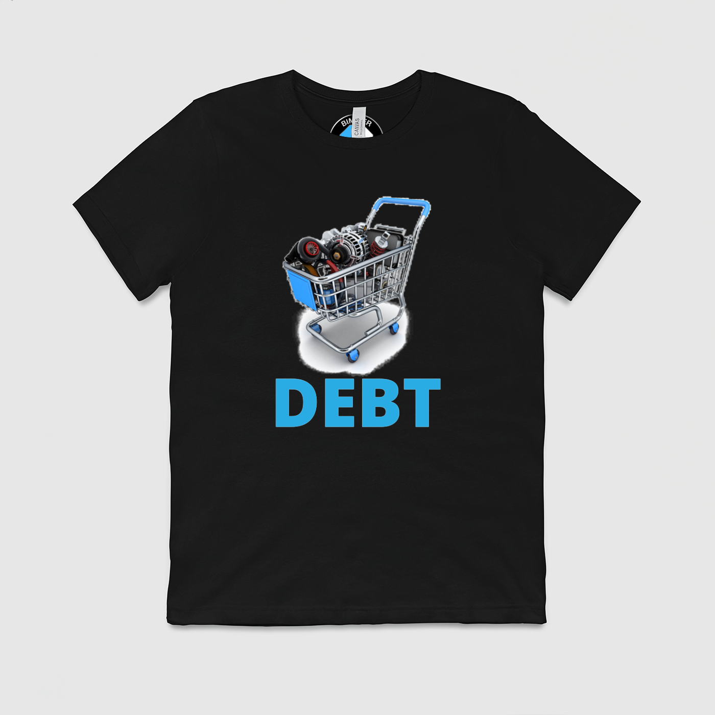 Debt Shopping Cart Mens Crew Tee