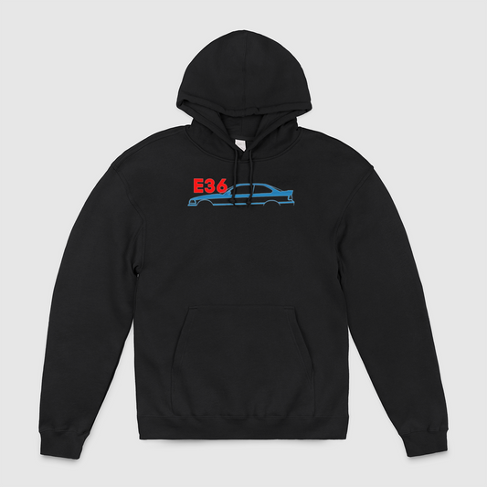 e36 Side Outline Unisex Pullover Hoodie