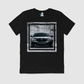 f90 Black and White Mens Crew Tee