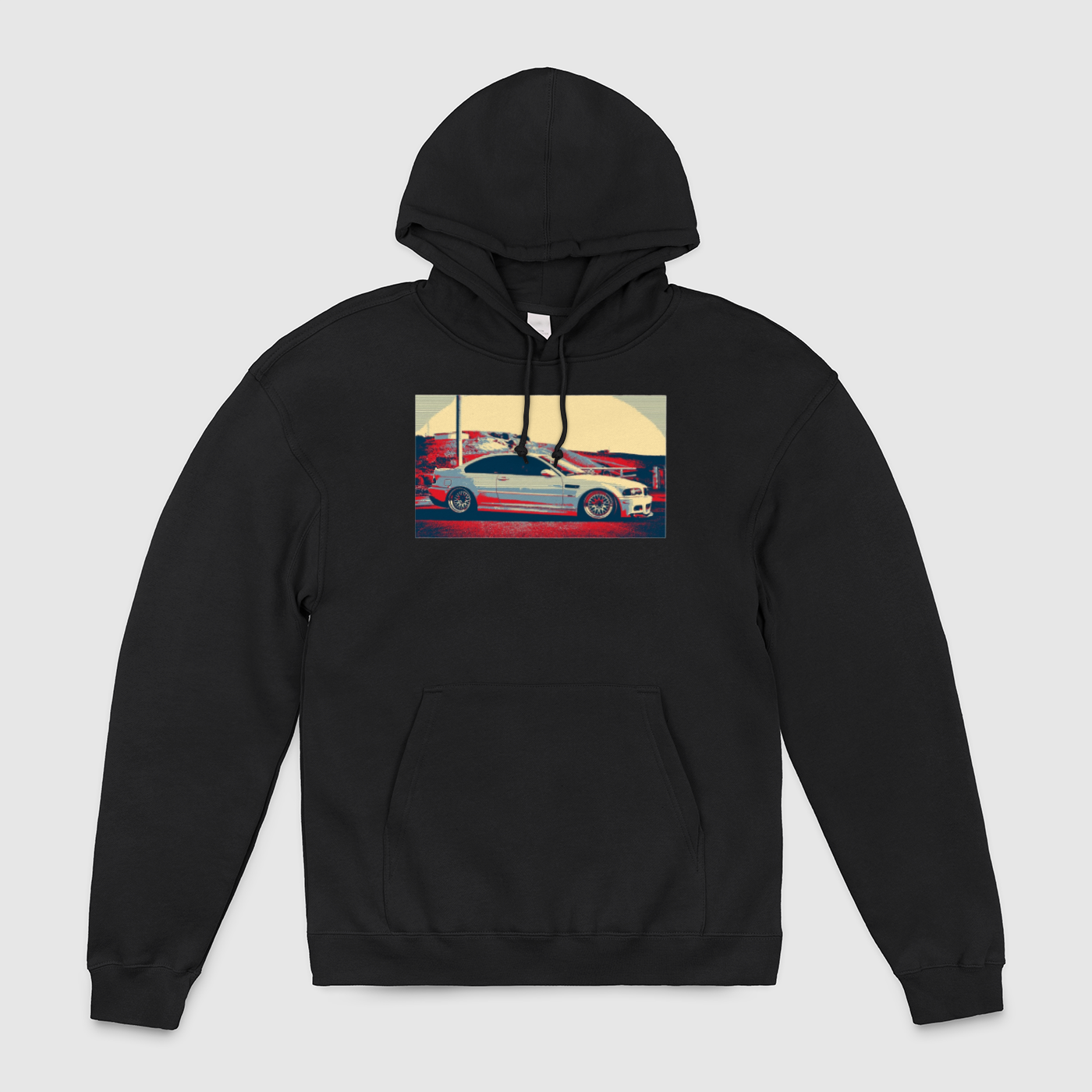 e46 Redish Side View Unisex Pullover Hoodie