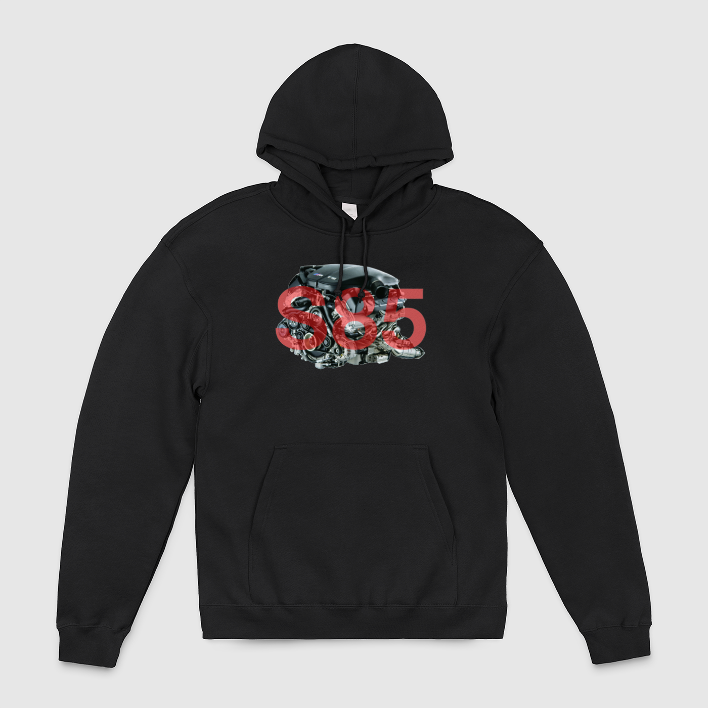 S85 Side Motor with Text Unisex Pullover Hoodie