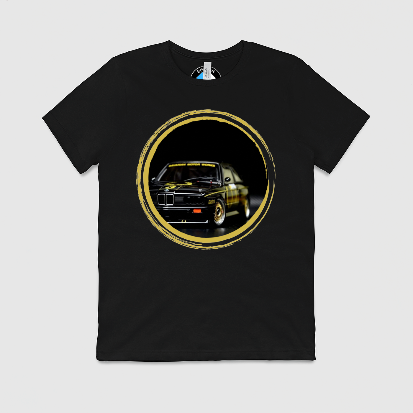 e30 Bavarian Yellow Circle Mens Crew Tee