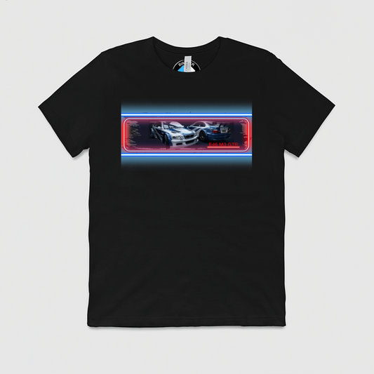 e46 M3 GTR Glow Mens Crew Tee, Bella + Canvas