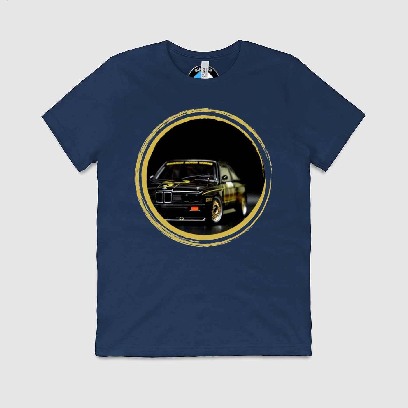 e30 Bavarian Yellow Circle Mens Crew Tee