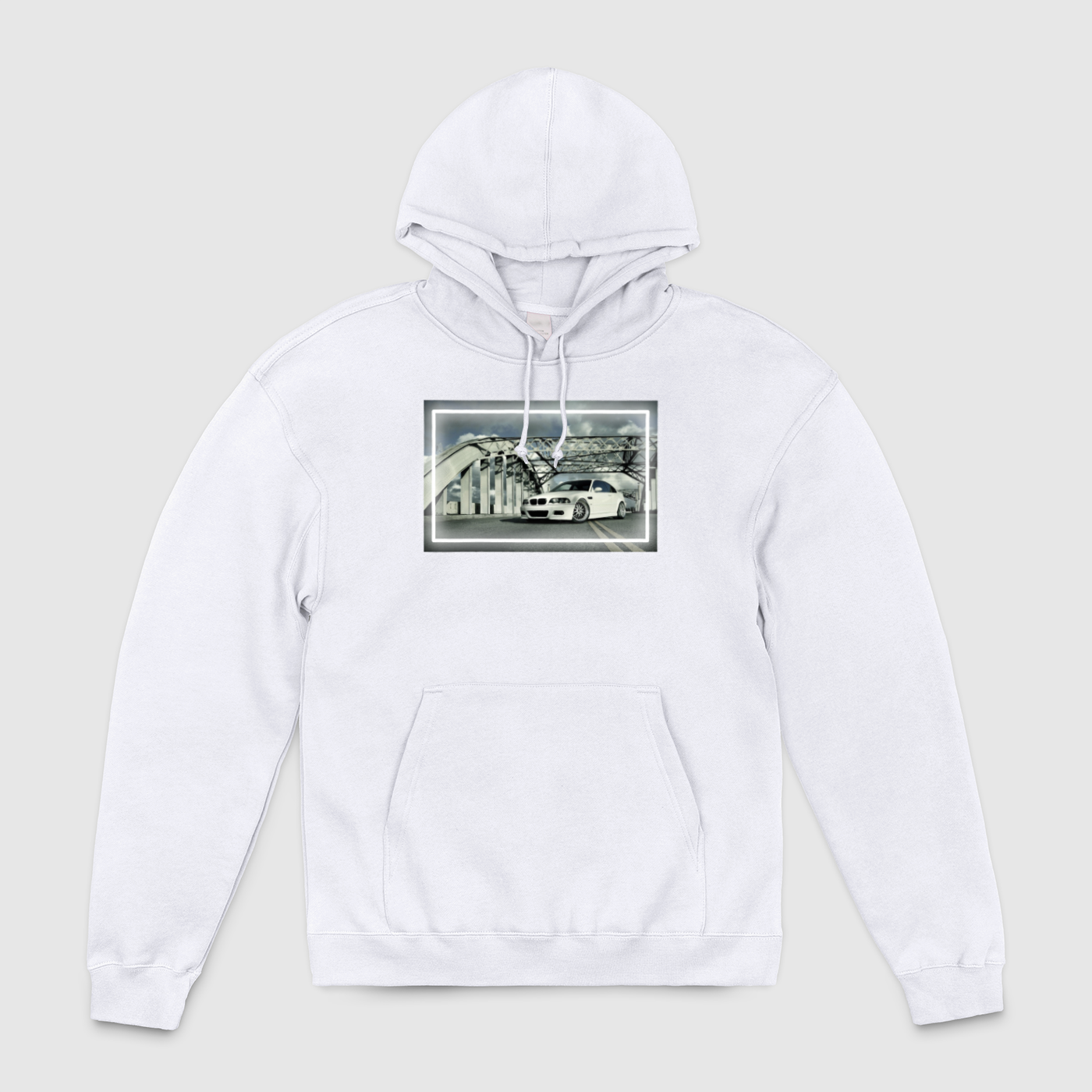 e46 White Bridge Unisex Pullover Hoodie