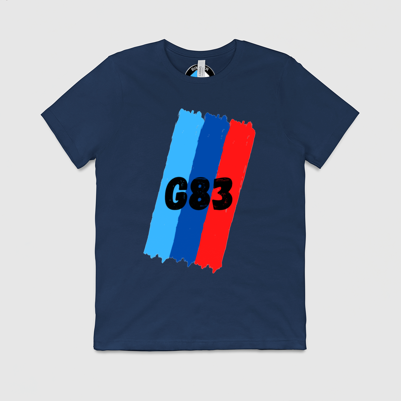 G83 M Stripes Mens Crew Tee