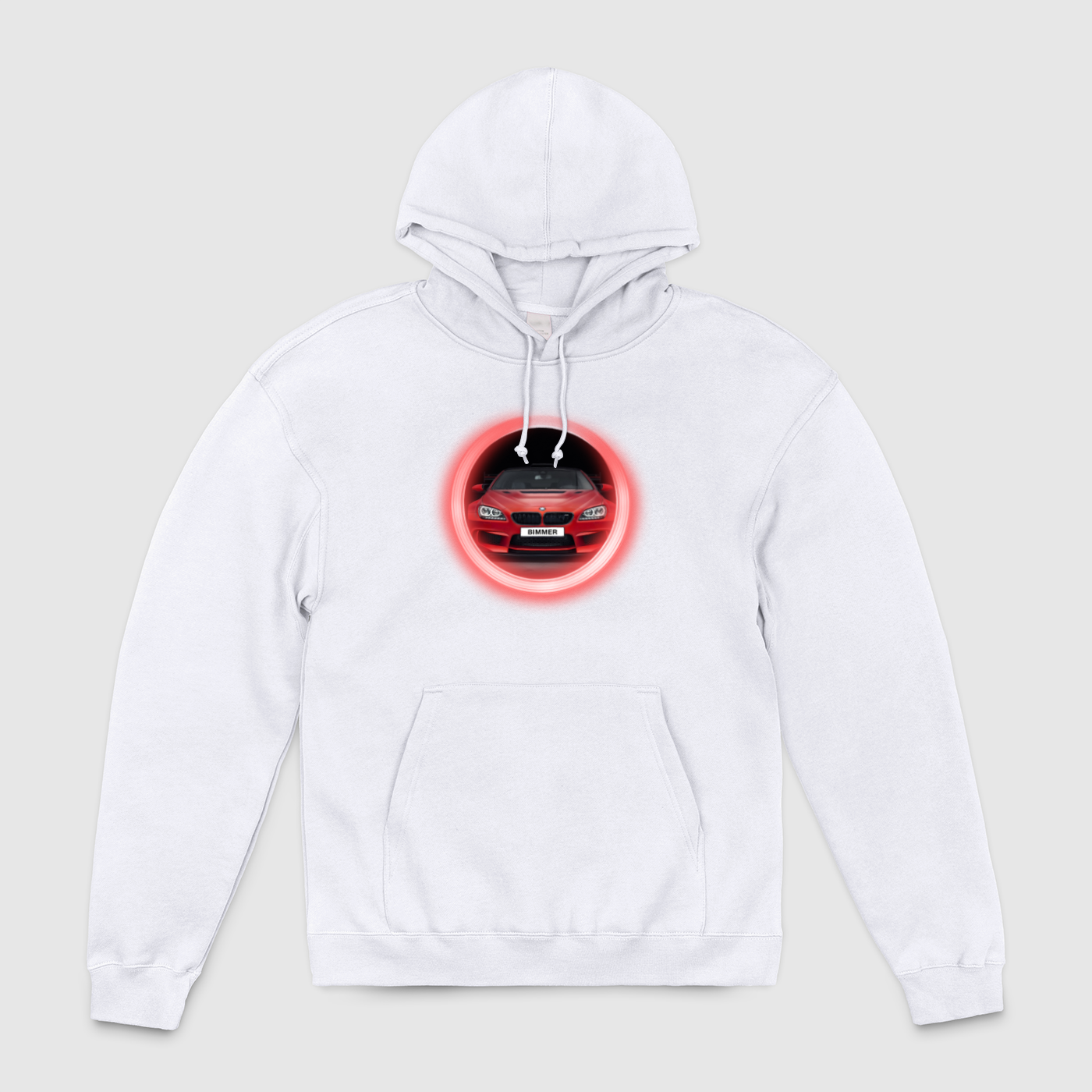 M6 Red Glow Circle Unisex Pullover Hoodie