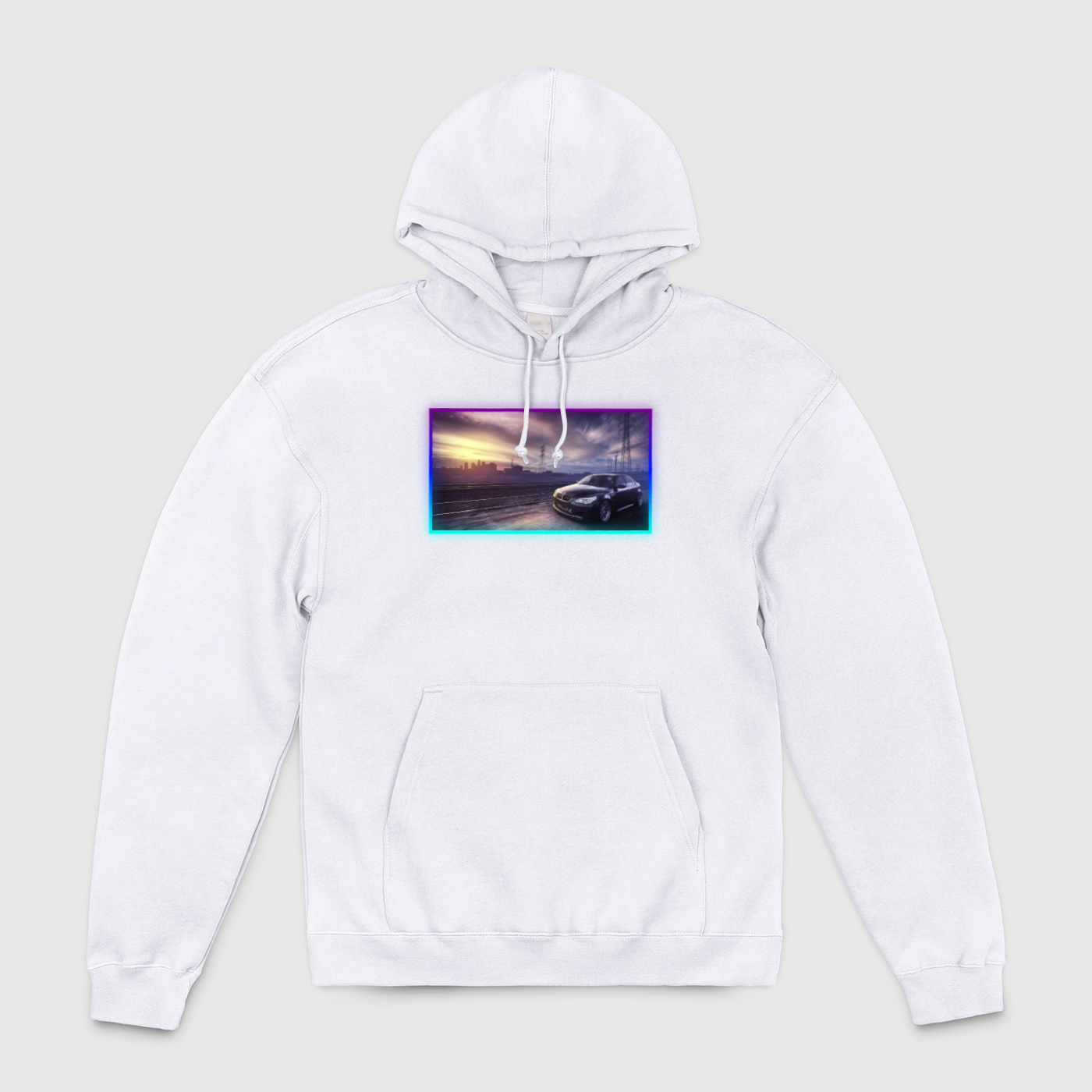 e60 City Train Glow Unisex Pullover Hoodie