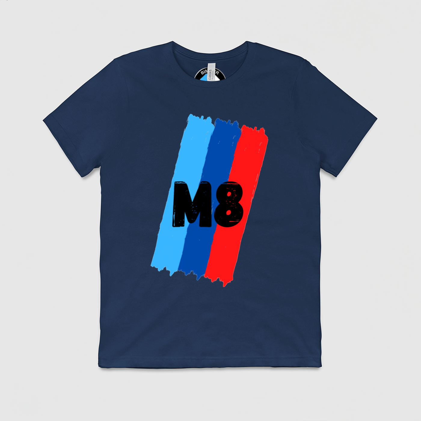 M8 M Stripes Mens Crew Tee