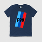 F90 M Stripe Mens Crew Tee