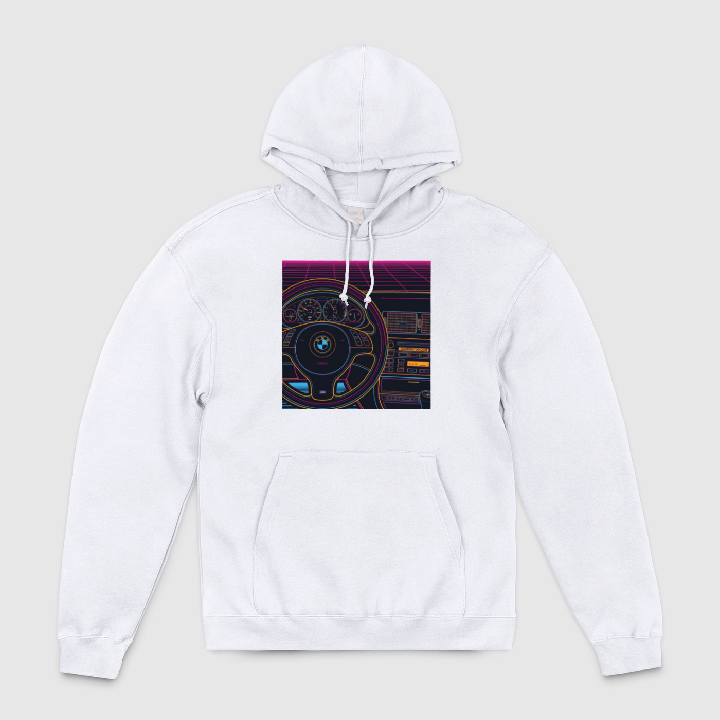 e46 Colorful Cabin Outline Unisex Pullover Hoodie