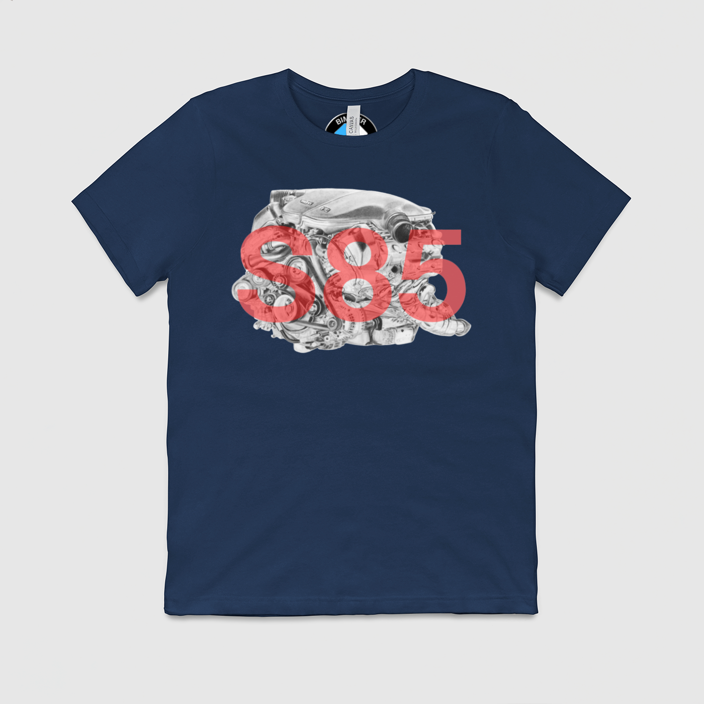 S85 Drawing with Text Mens Crew Tee