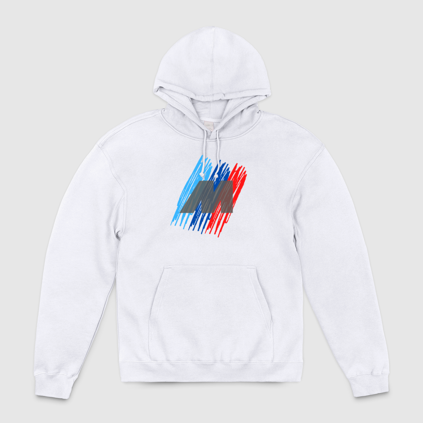 M In Stripes Unisex Pullover Hoodie