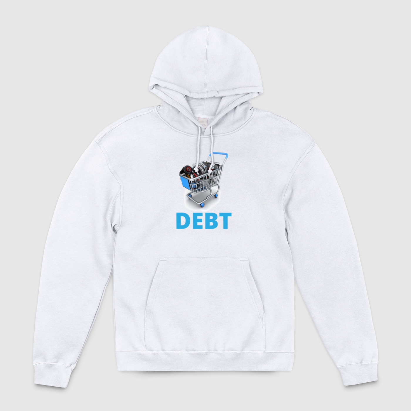 Debt Shopping Cart Unisex Pullover Hoodie