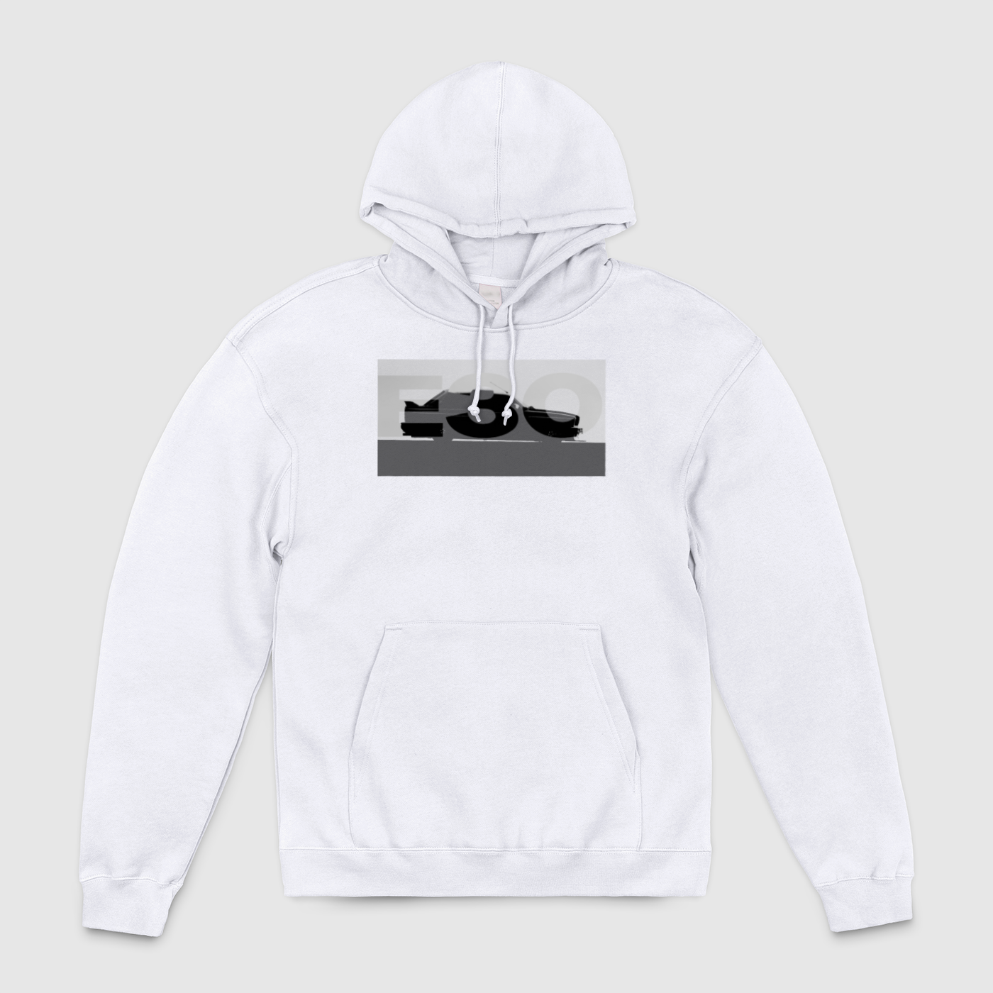 e30 Transparent Side View Unisex Pullover Hoodie