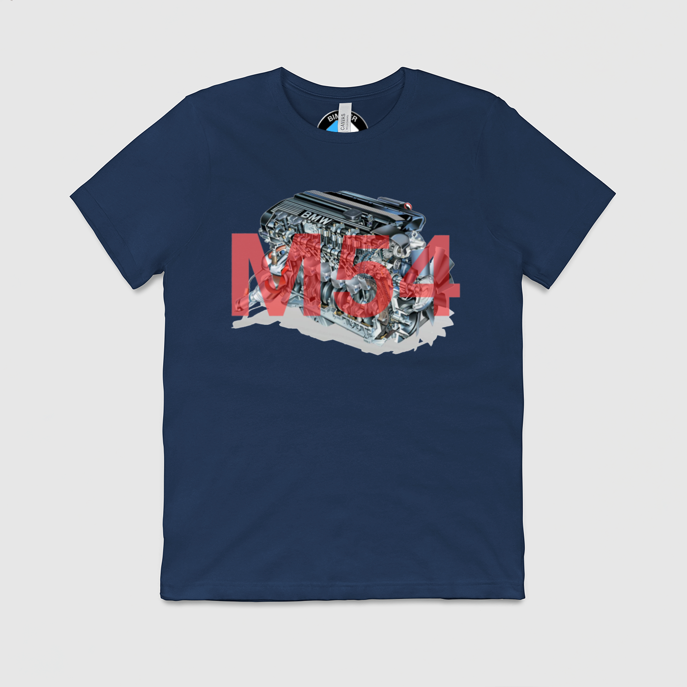 M54 with Text Mens Crew Tee