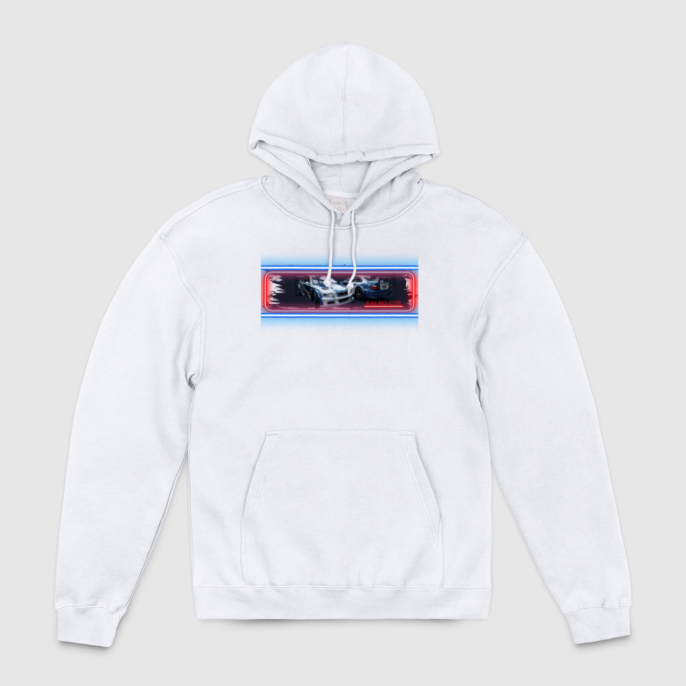 e46 M3 GTR Glow Unisex Pullover Hoodie, Beimar