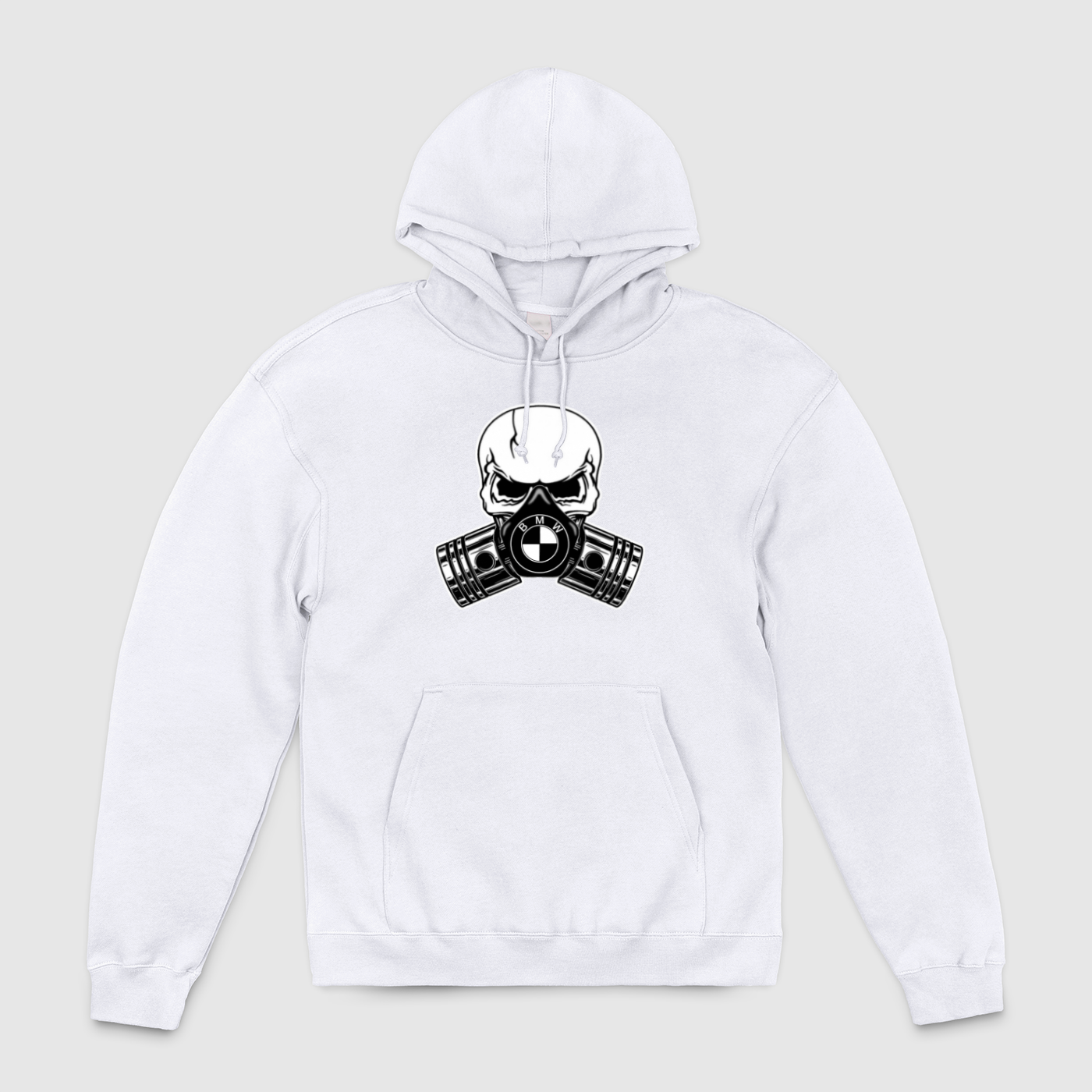 BMW Skull Piston Mask Unisex Pullover Hoodie