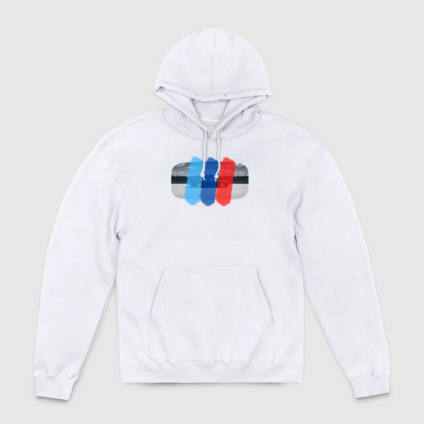 e34 Side View M Stripes Unisex Pullover Hoodie